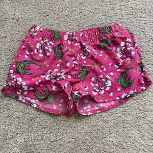 Patagonia Pink Crocodile Print Shorts